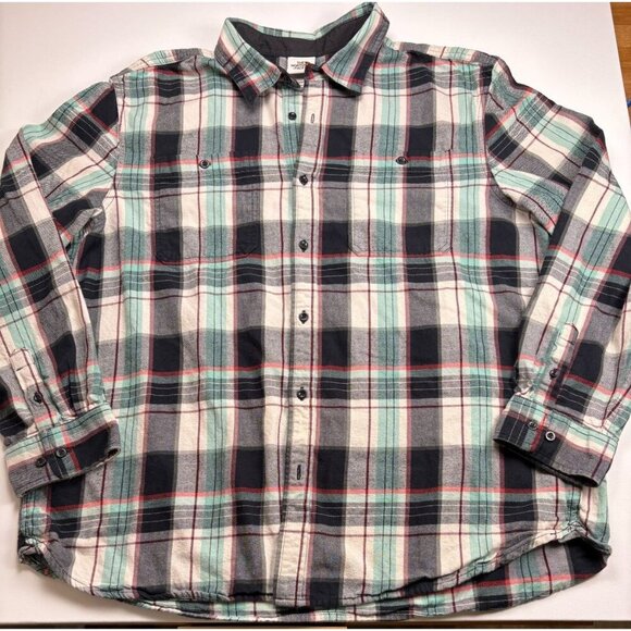 The North Face Arroyo Mens Flannel Shirt Long Sleeve Plaid Button Up XXL - Picture 3 of 5